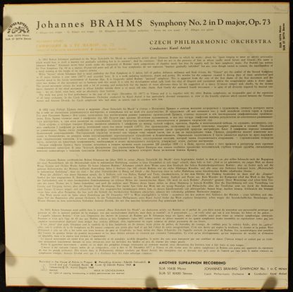 Supraphon SUA ST 50774 - Symphony No. 2 - Image 2