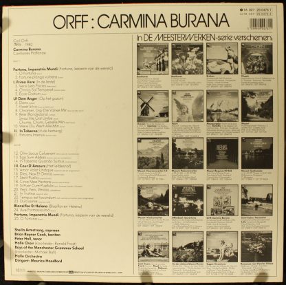 His Master's Voice 1A 027 29 0476 1 - Carmina Burana - Image 2