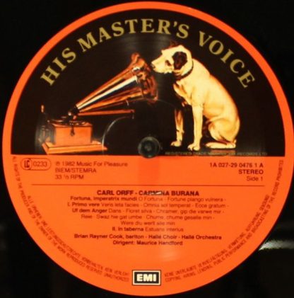 His Master's Voice 1A 027 29 0476 1 - Carmina Burana - Image 3