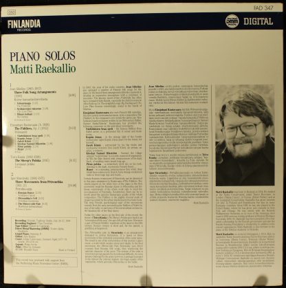 Finlandia Records FAD 347 - Three Folk Song Arrangements, Pétrou - Image 2