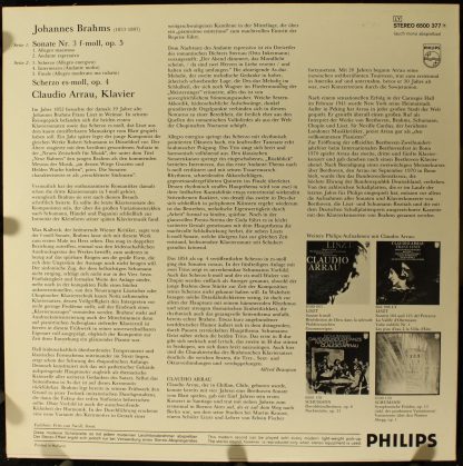 Philips 6500 377 - Sonate Nr. 3 / Scherzo, Op. 4 - Image 2