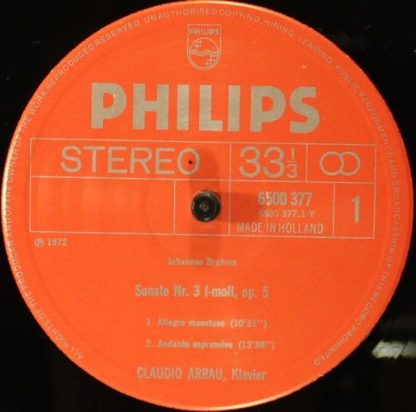 Philips 6500 377 - Sonate Nr. 3 / Scherzo, Op. 4 - Image 3