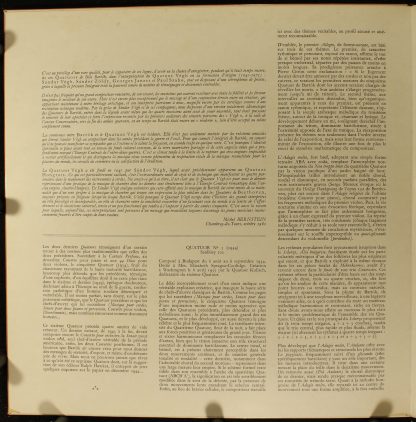Astree AS 69 - Les Quatuors - Tome III: Quatuor N° 5 (1934) / Qu - Image 4