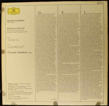 Deutsche Grammophon 2530 372 - Sonate A-Dur = In A Major Op. Pos - Image 2