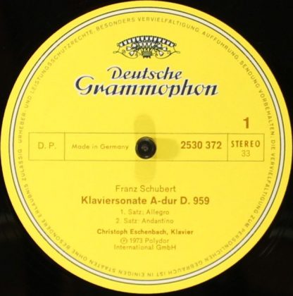 Deutsche Grammophon 2530 372 - Sonate A-Dur = In A Major Op. Pos - Image 5