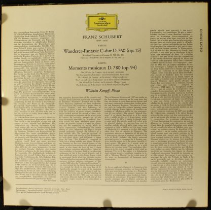 Deutsche Grammophon 139 372 - Wanderer-Fantasie D.760 / Moments - Image 2