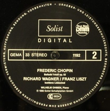DMM 1192 - Vier Balladen / Isoldens Liebestod - Image 3