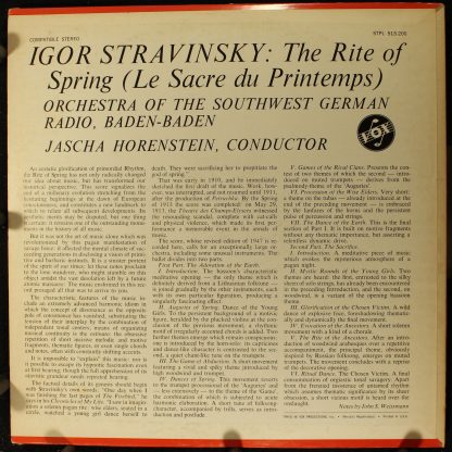 VOX (6) STPL 513.200 - The Rite Of Spring (Le Sacre Du Printemps - Image 2