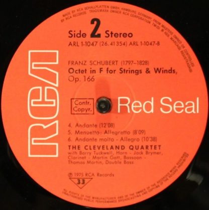 RCA Red Seal ARL1-1047 - Octet For Strings And Winds, Op. 166 - Image 4