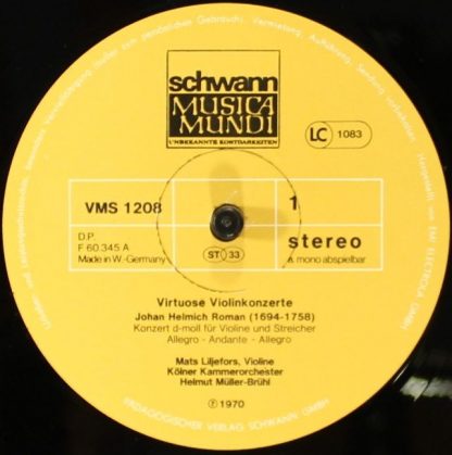 Schwann Musica Mundi VMS 1208 - Virtuose Violinkonzerte - Image 3