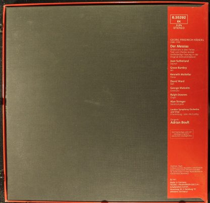 DECCA 6.35292 EK - Der Messias. Vollständige Fassung In Der Orig - Image 2