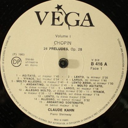 VEGA B 416/18 - 24 Préludes - 1ère Ballade - Concerto N° 1 / Rha - Image 3