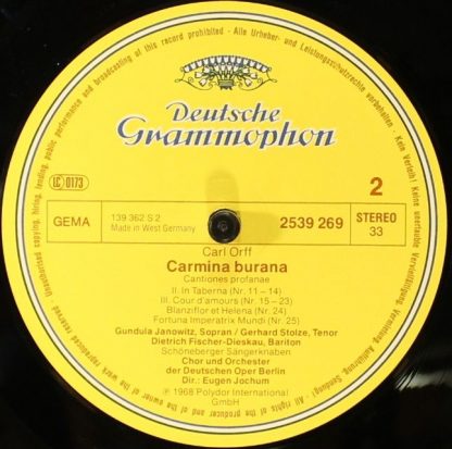 Deutsche Grammophon 2726 510 - Carmina Burana · Catulli Carmina - Image 8