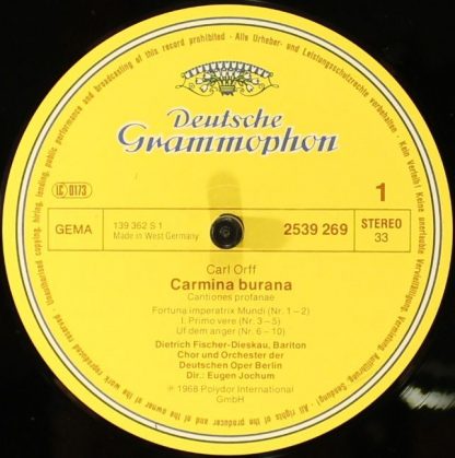 Deutsche Grammophon 2726 510 - Carmina Burana · Catulli Carmina - Image 5