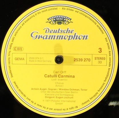 Deutsche Grammophon 2726 510 - Carmina Burana · Catulli Carmina - Image 7