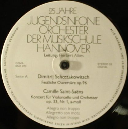 Not On Label 0647 220 - 25 Jahre Jugendsinfonieorchester Der Mus - Image 4