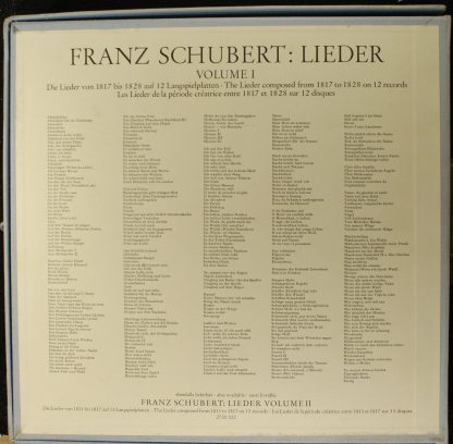 Deutsche Grammophon 2720 006 - Lieder Volume 1 - Image 2