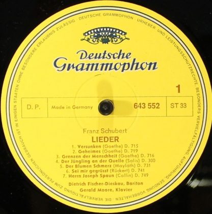 Deutsche Grammophon 2720 006 - Lieder Volume 1 - Image 5