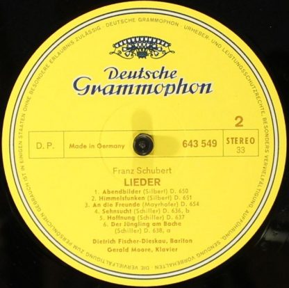 Deutsche Grammophon 2720 006 - Lieder Volume 1 - Image 20
