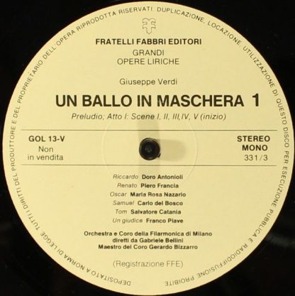 Fratelli Fabbri Editori FFE 268227 - Un Ballo In Maschera 1 - Image 5