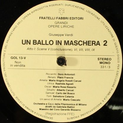 Fratelli Fabbri Editori FFE 268227 - Un Ballo In Maschera 1 - Image 4