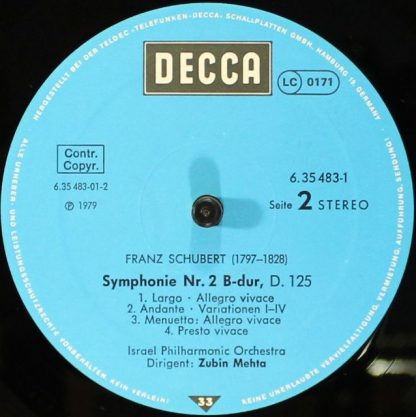 DECCA 6.35483 - Die Symphonien - Rosamunde - Image 6