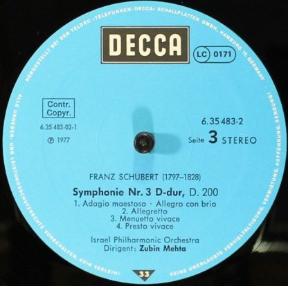 DECCA 6.35483 - Die Symphonien - Rosamunde - Image 7