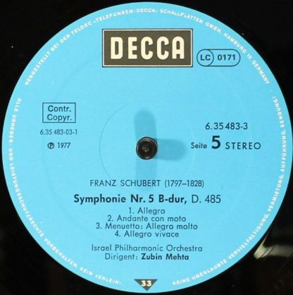 DECCA 6.35483 - Die Symphonien - Rosamunde - Image 9