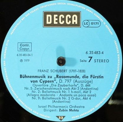 DECCA 6.35483 - Die Symphonien - Rosamunde - Image 11