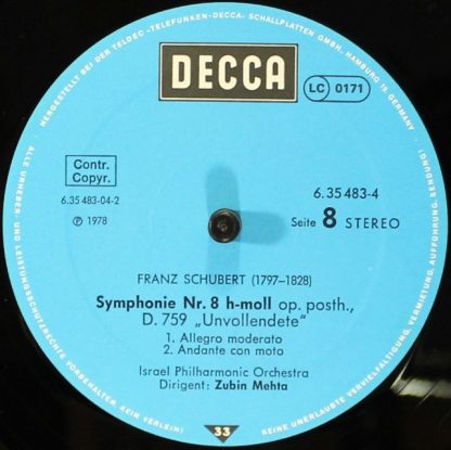 DECCA 6.35483 - Die Symphonien - Rosamunde - Image 12