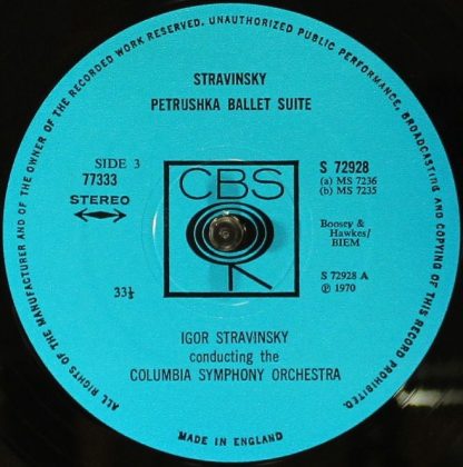 CBS 77333 - In Memoriam Igor Stravinsky 1882-1971 - Image 8