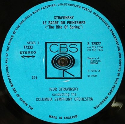 CBS 77333 - In Memoriam Igor Stravinsky 1882-1971 - Image 10