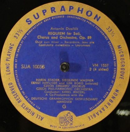 Supraphon SUA 10057/8 - Requiem - Image 5