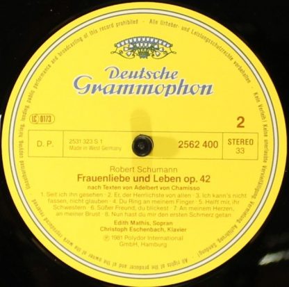 Deutsche Grammophon 2740 266 - Lieder / Frauenliebe Und Leben Op - Image 6