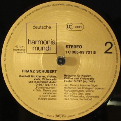 Deutsche Harmonia Mundi 1C 065-99 701 - Forellen-Quintett A-dur - Image 6