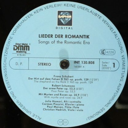 Saphir INT 130.808 - Lieder Der Romantik = Songs Of The Romantic - Image 5