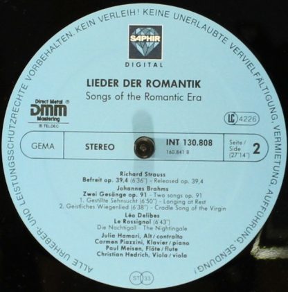 Saphir INT 130.808 - Lieder Der Romantik = Songs Of The Romantic - Image 6