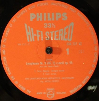 Philips 836237 VZ - Symphony Nr. 5 e-moll op. 95 "Aus der Neuen - Image 3