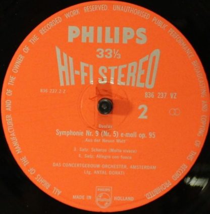 Philips 836237 VZ - Symphony Nr. 5 e-moll op. 95 "Aus der Neuen - Image 4