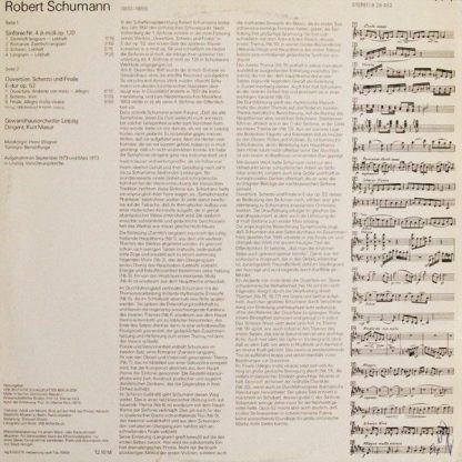 Eterna 8 26 492 - Sinfonie Nr.4 D-moll Op. 120 - Ouverture, Sche - Image 2
