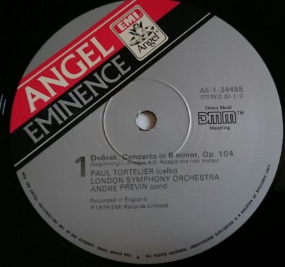 Angel Records AE-34458 - Cello Concerto In B Minor / Variations - Image 3