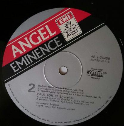 Angel Records AE-34458 - Cello Concerto In B Minor / Variations - Image 4