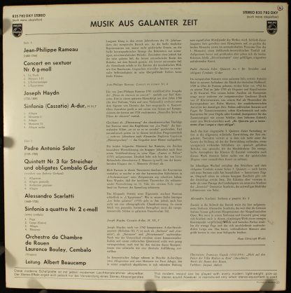 Philips 835 782 DXY - Musik Aus Galanter Zeit - Image 2
