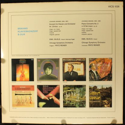 RCA Victrola VICS 1026 - Piano Concerto  No 2 In B Flat Major - Image 2