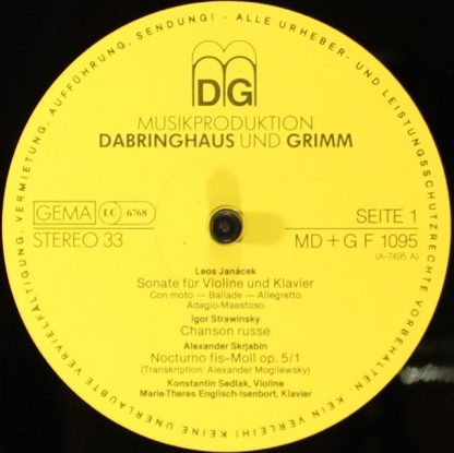 MDG MD+G 1095 - Werke Slawischer Musik Für Violine Und Klavier - Image 4
