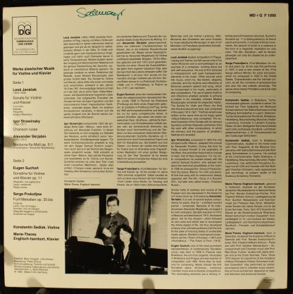 MDG MD+G 1095 - Werke Slawischer Musik Für Violine Und Klavier - Image 2