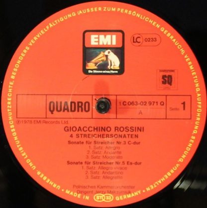 His Master's Voice 1C 063-02 971 Q - Rossini Streichersonaten Nr - Image 3