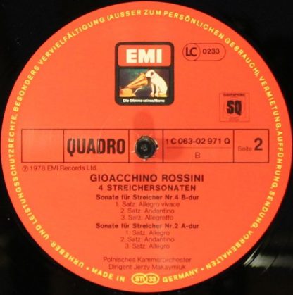 His Master's Voice 1C 063-02 971 Q - Rossini Streichersonaten Nr - Image 4