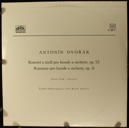 Supraphon SV 8022 - Koncert A Moll Pro Housle A Orchestr, Op. 53 - Image 2