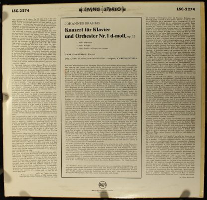 Rca Living Stero LSC 2274 - Concerto No. 1, In D Minor, Op. 15 - Image 2